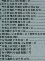 2014第二十七届中国国际表面处理展展商名录