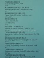 2010中国国际网印及数字化印刷展展商名录